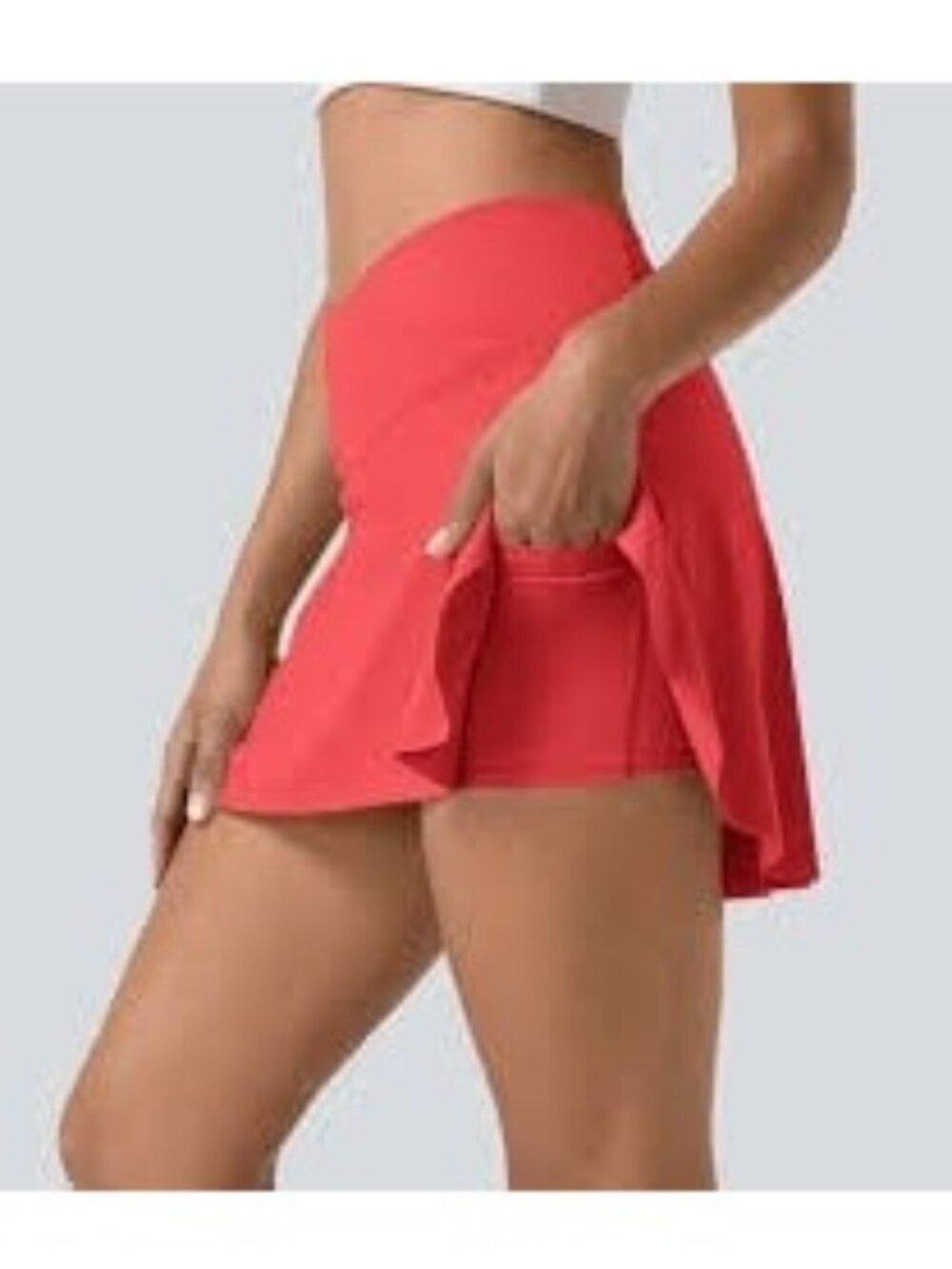 Halara SoftlyZero Airy Crossover Pocket 2-in-1 Cool Touch Tennis Skirt Skort 1X